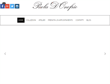 Tablet Screenshot of paoladonofrio.it